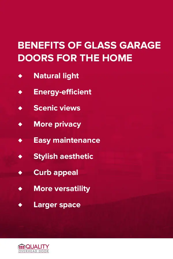 Benefits of Glass Garage Doors for the Home