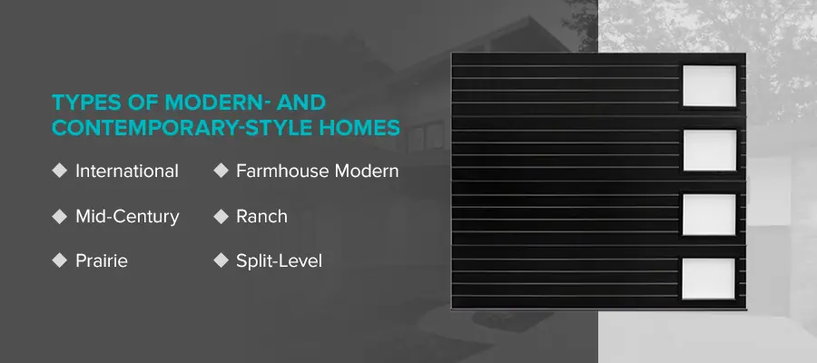 Types of Modern- and Contemporary-Style Homes
