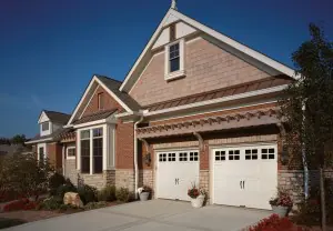 Brick home with two car garage
