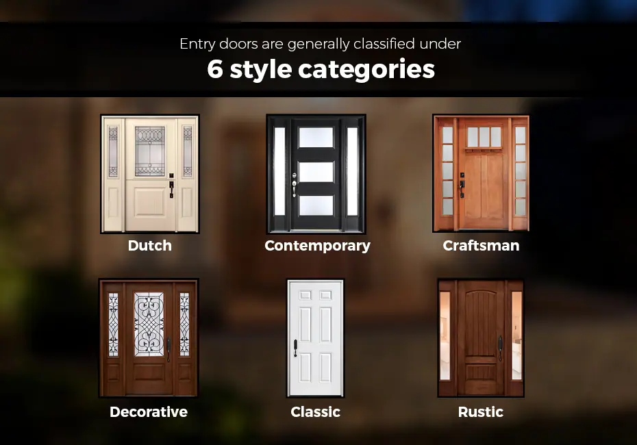 entry door style categories