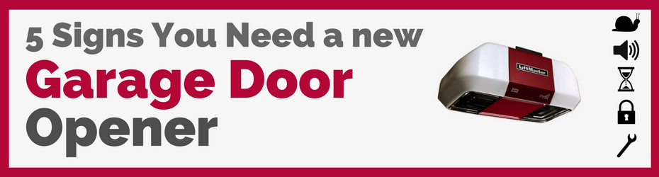 Signs need new garage door opener
