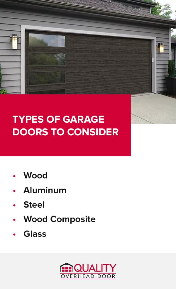 Types of Garage Doors to Consider 