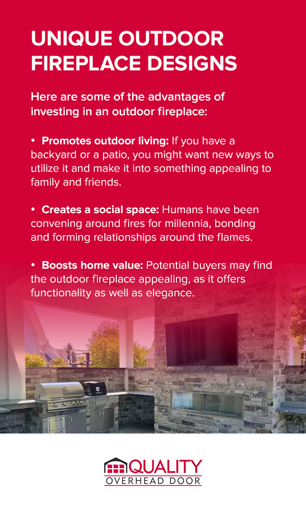 Unique Outdoor Fireplace Designs. Here are some of the advantages of investing in an outdoor fireplace.