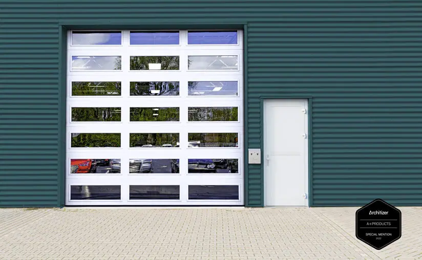 extreme series white door on warehouse